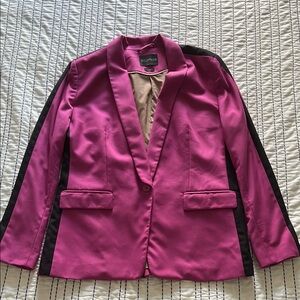 Wildfang The Empower tux blazer in orchid colorblock